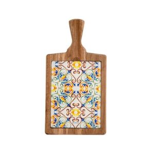 Tocator, Medicea, Brandani, 18x34.5 cm, lemn acacia/sticla imagine