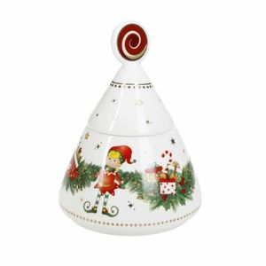 Zaharnita cu capac, Elfomagia, Brandani, 10.5x14 cm, portelan New Bone China imagine