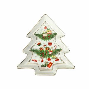 Platou servire, Elfomagia, Brandani, 17.5x19 cm, portelan New Bone China imagine