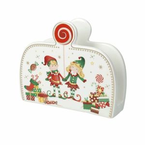 Suport pentru servetele, Elfomagia, Brandani, 14.5x4x12 cm, portelan imagine