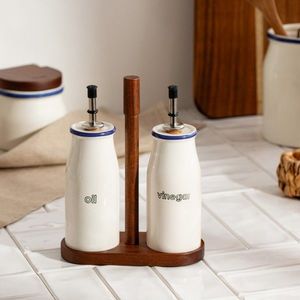 Set oliviera 3 piese Modern Hamptons, Homla, 17x21.5 cm, lemn/dolomit, multicolor imagine
