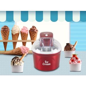 Aparat de facut inghetata si sorbet Beper, 12 W, 20x23 cm, ABS, rosu imagine