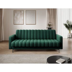 Canapea extensibilă, verde, poliester imagine