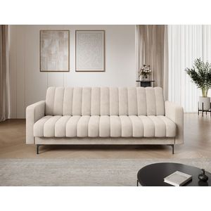 Canapea extensibila 3 locuri ELTAP, Roneyy, 212x89x86 cm, lemn/poliester, bej deschis imagine