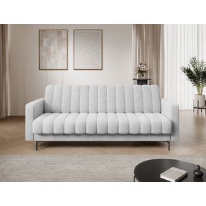 Canapea extensibila 3 locuri ELTAP, Roneyy, 212x89x86 cm, lemn/poliester, gri deschis imagine