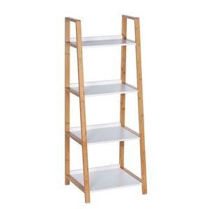Suport cu 4 rafturi Finja, Wenko, 43 x 112 cm, bambus, natur imagine