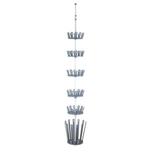 Suport pentru incaltaminte Wenko Achilles, 36 perechi, 100 cm, metal/polipropilena/ABS, gri imagine