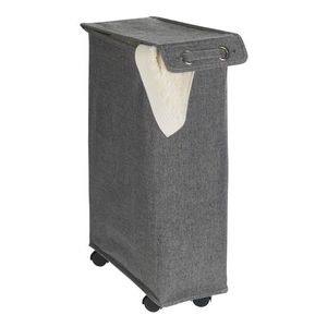 Cos de rufe mobil, Wenko, Corno Prime, 43 L, 18 x 60 x 40 cm, poliester/polipropilena, gri imagine