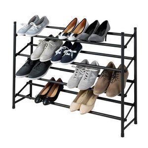 Organizator incaltaminte extensibil, 24 perechi, Wenko, Hero, 62 - 115 x 68 x 23 cm, metal/polipropilena imagine
