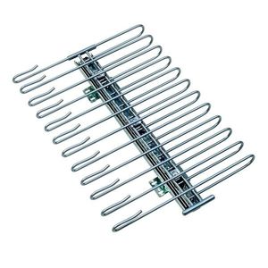 Organizator pantaloni, 12 perechi, Wenko, 33 x 10 x 47 cm, metal cromat imagine