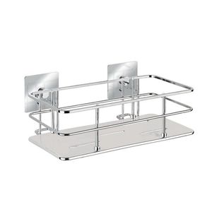 Polita pentru baie, Wenko, Turbo-Loc®, 24 x 10 x 14.5 cm, inox/plastic imagine