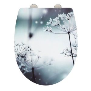 Capac de toaleta Polar, Wenko, 36.5x45 cm, termoplastic/inox, multicolor imagine