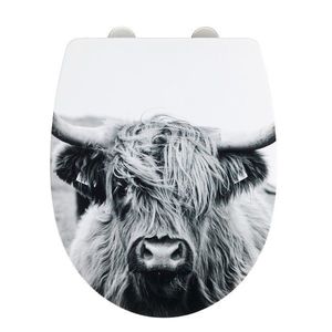 Capac de toaleta Yak, Wenko, 36.5x45 cm, termoplastic/inox, multicolor imagine