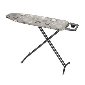 Masa de calcat, Wenko, Classic Black, cu inaltime ajustabila, 120 x 38 cm, metal/bumbac, gri/alb imagine