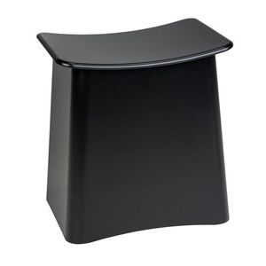 Taburet, Wenko, Wing, cos de rufe inclus, 33 L, plastic, negru mat imagine