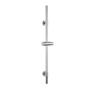 Bara cu suport pentru dus, Wenko, Basic, 66 cm, inox, gri imagine