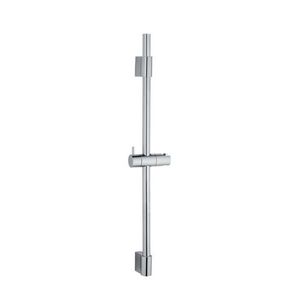 Bara cu suport pentru dus, Wenko, Classic, 70 cm, inox, gri imagine