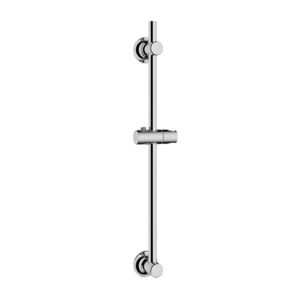 Bara cu suport pentru dus, Wenko, Shower, 70 cm, inox, gri cromat imagine