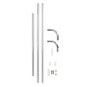 Bara pentru perdea de dus, Wenko, Universal Chrome, Ø 2 cm, aluminiu, gri imagine