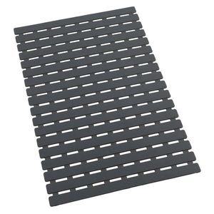 Covoras de baie, Wenko, Arinos Grey, 40 x 63 x 0.6 cm, plastic, gri imagine