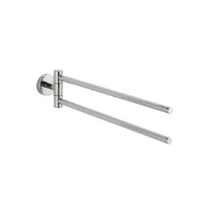 Suport pentru prosoape, Wenko, Bosio Shine, 5.5 x 43 x 9 cm, inox, gri imagine