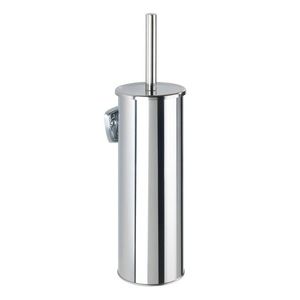 Perie pentru toaleta, Wenko, Basic, 10 x 10.5 x 37.5 cm, inox, gri imagine