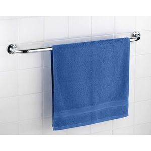 Suport pentru prosoape Basic, Wenko, 86x9.5x6 cm, inox, argintiu lucios imagine