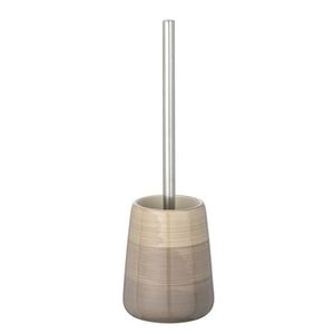 Perie pentru toaleta cu suport Pottery, Wenko, 12.5x39.5 cm, ceramica, bej imagine