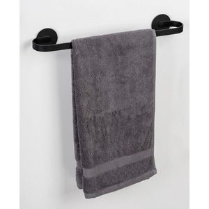 Suport pentru prosoape Bivio, Wenko, 48x7.5x6.5 cm, aluminiu, negru imagine