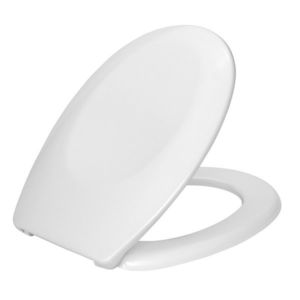 Capac de toaleta Bergamo, Wenko, 35x44.4 cm, duroplast/inox, alb imagine