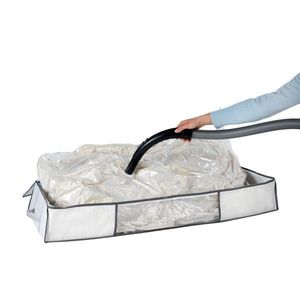 Cutie cu sac pentru vidat Vacuum Soft Box, Wenko, 105x45x15 cm, plastic/polipropilena, alb imagine