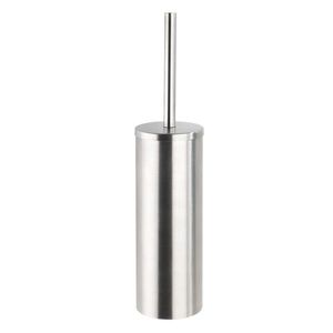 Perie pentru toaleta cu suport Orea, Wenko, 9x12.5x39 cm, inox, argintiu mat imagine