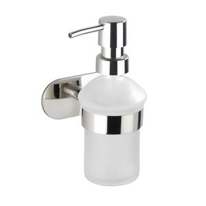 Dozator sapun lichid Orea, Wenko, 10x10.5x16.5 cm, inox, argintiu lucios imagine