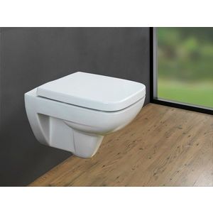 Capac de toaleta Exclusive, Wenko, 37x46.5 cm, duroplast/inox, alb imagine