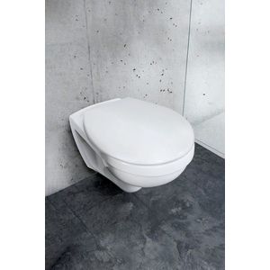 Capac de toaleta Vorno Neo, Wenko, 37x46 cm, duroplast/inox, alb imagine