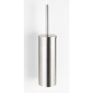 Perie pentru toaleta cu suport Orea, Wenko, 9x40.5 cm, inox/polipropilena, argintiu mat imagine
