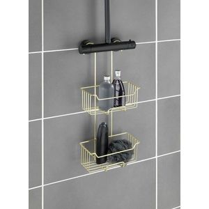 Etajera suspendabila Milo, Wenko, 25x14x55 cm, inox, auriu imagine