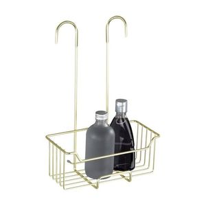 Etajera suspendabila Milo, Wenko, 25x14x36 cm, inox, auriu imagine