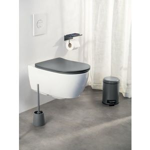 Capac de toaleta Galati, Wenko, 36x46 cm, duroplast/plastic, antracit imagine