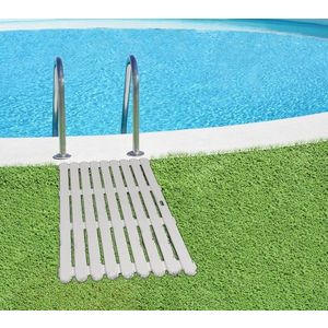 Covoras de baie Indoor-Outdoor, Wenko, 50x80x3 cm, plastic PVC/PU, bej imagine