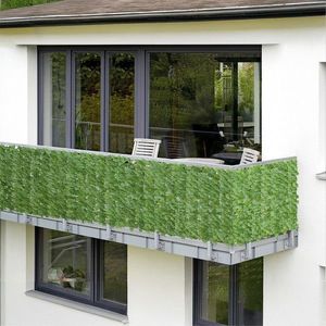 Folie paravan pentru balcon si gradina Ivy, Maximex, 100x300 cm, polietilena/poliester/nailon, verde imagine