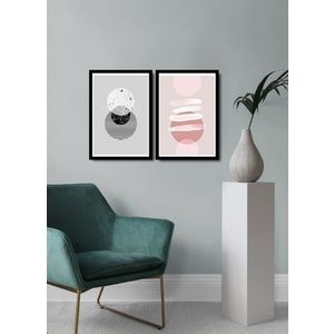 Set 2 tablouri decorative, Alpha Wall, Equilibrium, 36x51 cm imagine