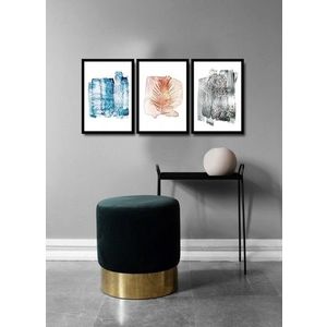 Set 3 tablouri decorative, Alpha Wall, Cryogenic, 36x51 cm imagine