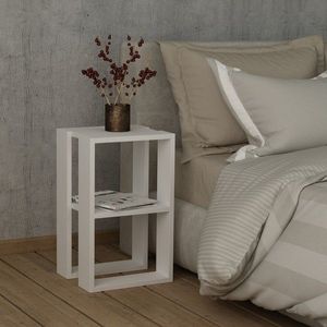 Noptiera Lonie, Homitis, 30x30x55 cm, alb imagine