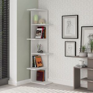 Biblioteca Saso, Homitis, 37x22x141 cm, alb imagine