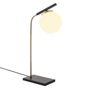 Lampa de masa, Opviq, Yildiz - 4021, 26x55 cm, E27, 100 W, negru antic imagine