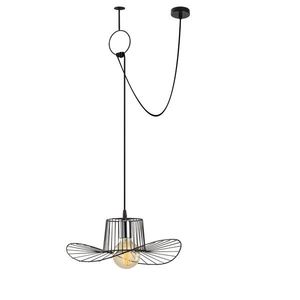 Lustra Opviq, Tel - 6731, 38x122 cm, E27, 100 W, negru imagine