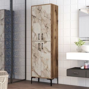 Dulap multifunctional, Hommy Craft, Berlin A, 60x200x35 cm, PAL, Nuc/Alb imagine