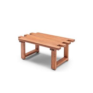 Masuta de cafea pentru gradina, Hudson, Abant, 104x48x65 cm, Lemn, Maro imagine