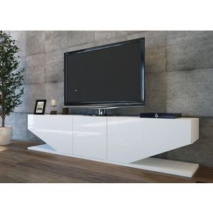 Comoda TV Inci, Decorotika, 180x30x40 cm, alb imagine